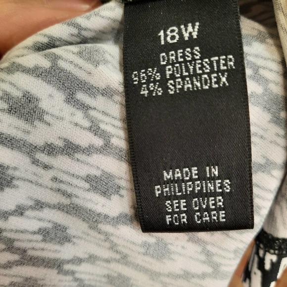 I.N. Studio Multi-Colored Women Midi Dress Size 18W - Picture 7 of 7